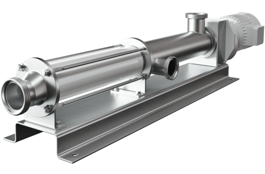 SEEPEX BCSO hygienic progressive cavity pump with open pin joints can be cleaned without leaving any residues.
