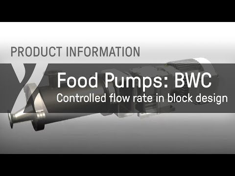 블록 설계에서 식품 펌프 BWC 제어 유량 제어