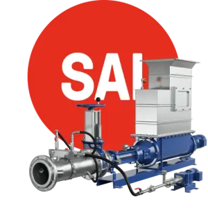 SAI - 长距离干污泥低压智能空气辅助泵送系统